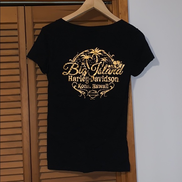 NWOT Big Island Harley-Davidson V-Neck - Picture 2 of 5